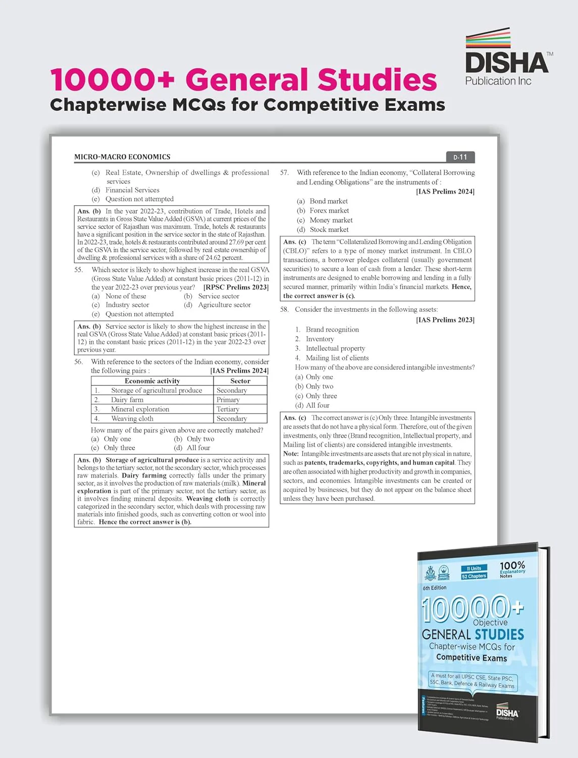 10000+ Objective General Studies Chapter-wise MCQs for Competitive Exams 6th Edition | Previous Year GS PYQs Question PYQs Bank with 100% Explanatory Notes | General Knowledge & Current Affairs - Image 5