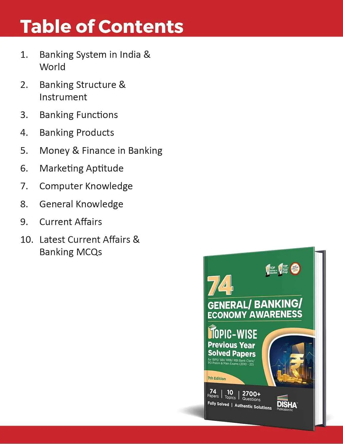 95 Reasoning/ Quantitative Aptitude/ English/ General Awareness Topic-wise Solved Papers for IBPS/ SBI/ RRB/ RBI Bank Clerk/ PO Prelim & Main Exams (2010 - 23) Combo 7th Edition - Image 4