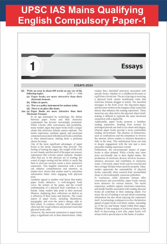 Disha 13 Topic-wise UPSC Civil Services IAS Mains Previous Year Solved Papers (2025 - 2015) for Samanya Adhyayan 1 - 4, Nibandh, Compulsory Hindi & English 7th Edn | PYQs Question Bank | For 2026 Exam - Image 6