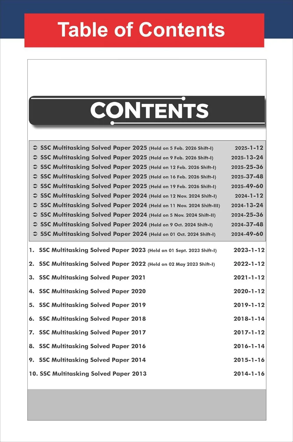 Disha 20 Year-wise SSC MTS Multi Tasking Staff (Non-Technical) Exam Previous Year Solved Papers (2026 - 13) 6th Edition| Includes 5 sets of 2026 Exam | Staff Selection Commission | PYQ - Image 2