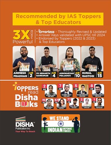 Disha 31 Topic-wise UPSC Civil Services IAS Prelims Previous Year Solved Papers 1 & 2 (1995 - 2025) by Mrunal Patel 16th Edition | General Studies & Aptitude (CSAT) PYQs Question Bank for 2026 Exam - Image 2