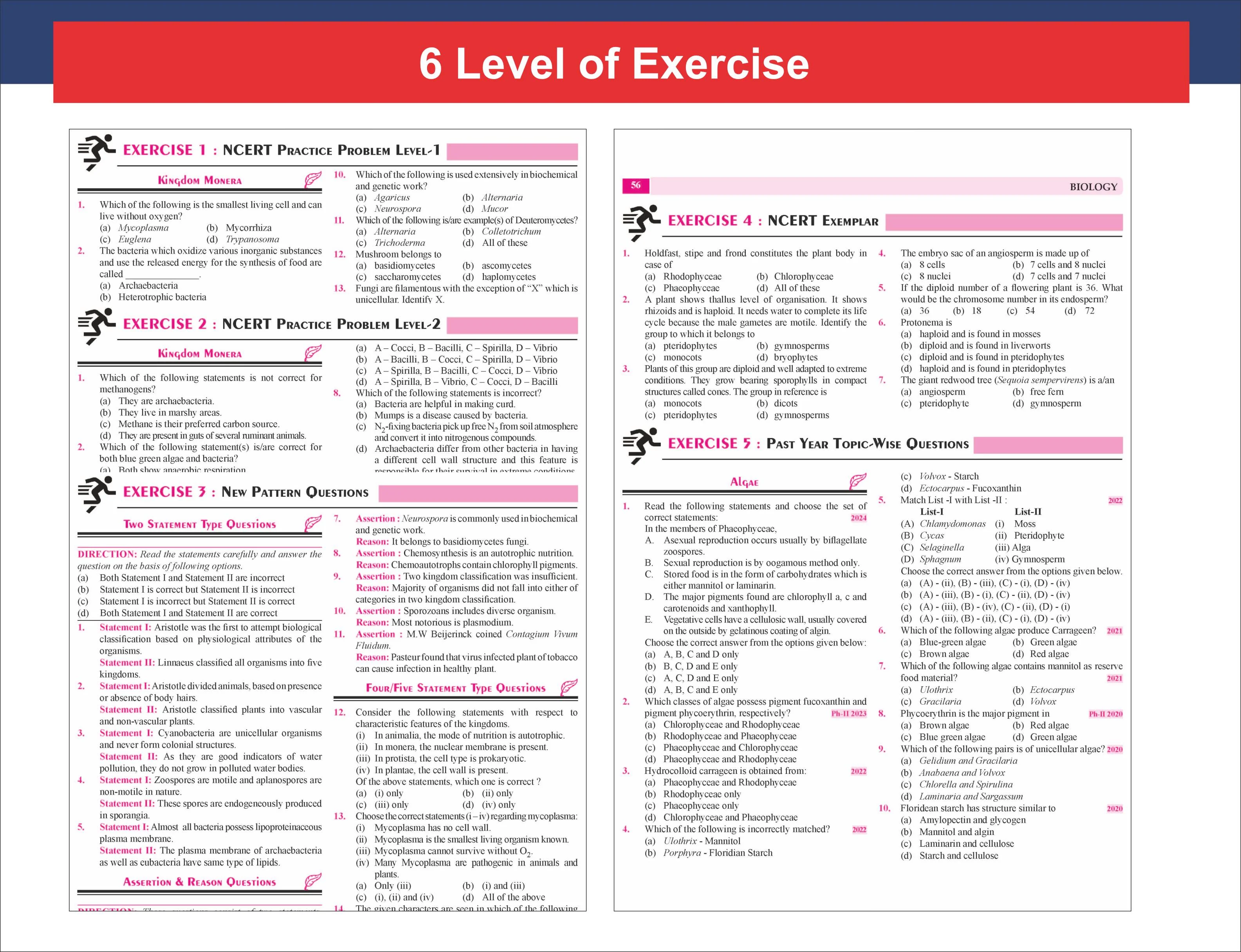 Disha 360 NCERT Biology with PYQs & Advanced Level Questions (HOTS) for NTA NEET (UG), CUET, Class 11/ 12 & Droppers 4th Edition | Detailed Theory with 6 Level of Practice Exercise | For NEET 2027 - Image 9