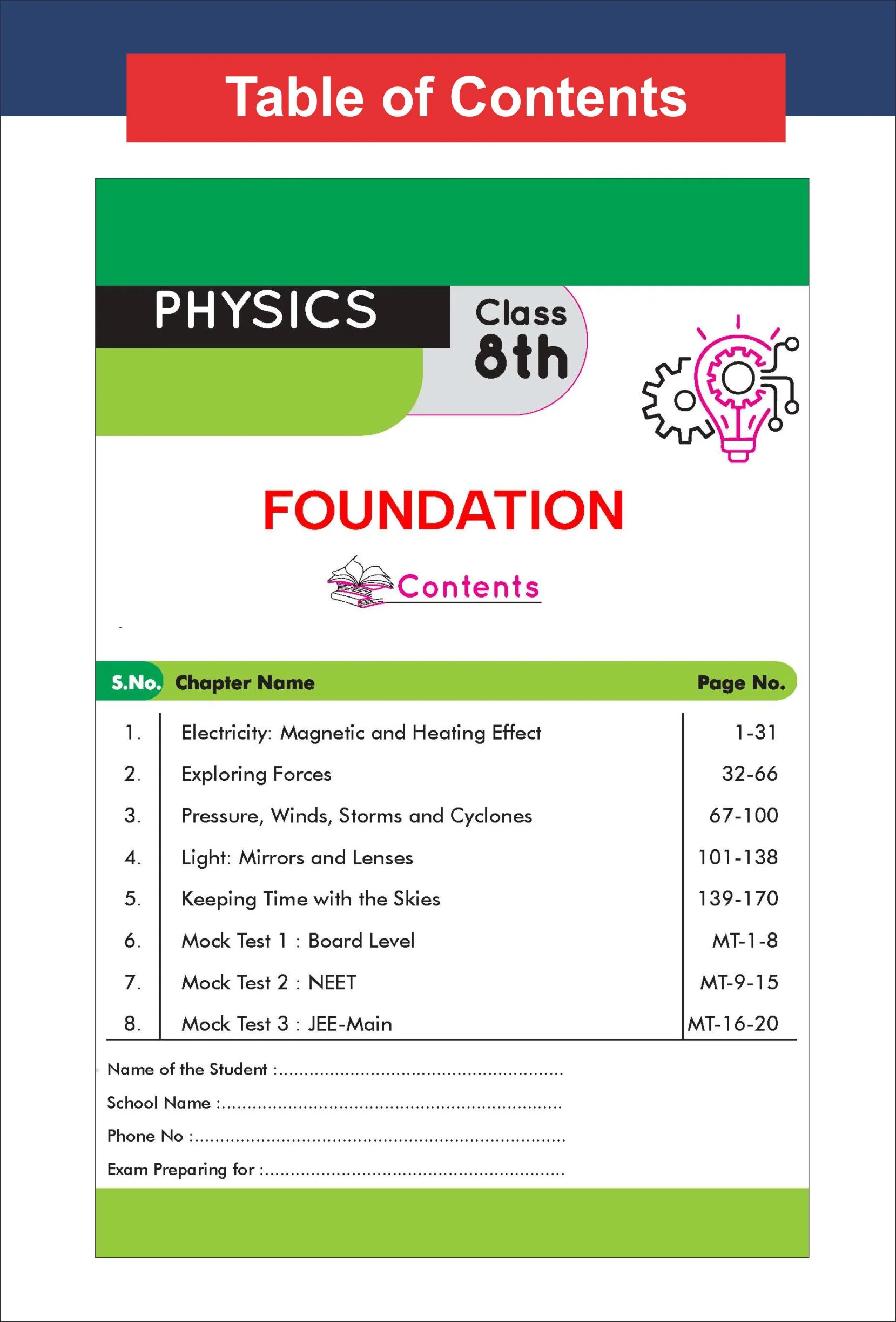 Disha Combo (3 Books) New Syllabus Foundation Class 8 Physics, Chemistry & Biology with Case Study Approach for IIT JEE, NEET, Olympiad, CUET & Board Exams | Foundation Course 2026-27 - Image 2