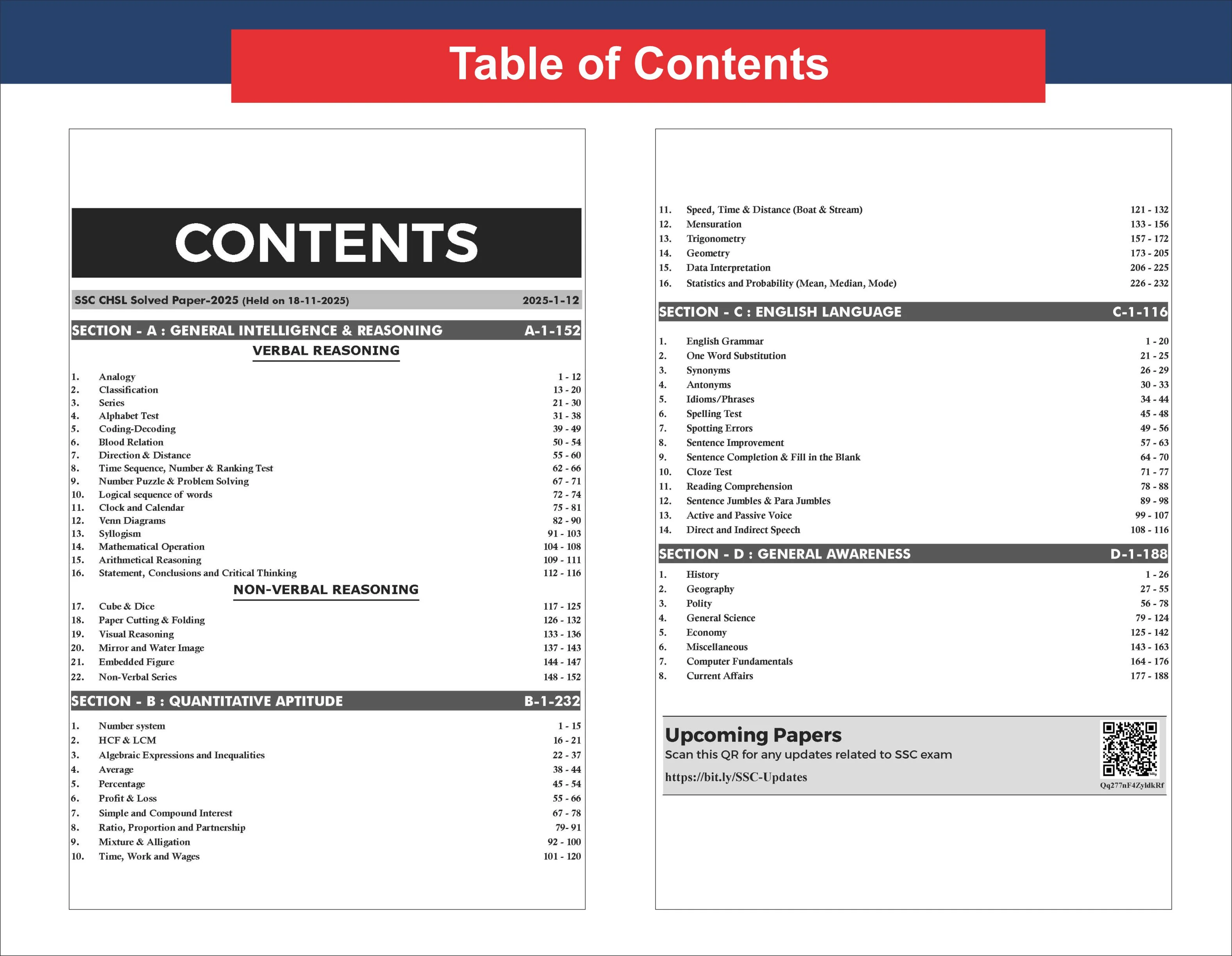 Disha Guide to SSC - CHSL (10+2) DEO, LDC & Postal/ Sorting Assistant 2026 Exam Tier I & II with Previous Year Questions Sets 12th Edn | Combined Higher Secondary Level | PYQs | Mock Test - Image 3