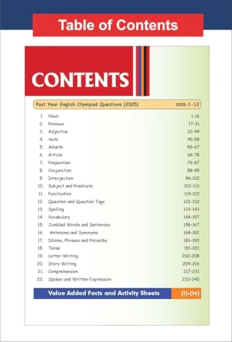Disha Olympiad Champs English Class 3 with Chapter-wise Previous 13 Year (2013 - 2025) Questions 7th Edition | 2026 - 27 Exam | Complete Prep Guide with Theory, PYQs, Past & Practice Exercise - Image 2