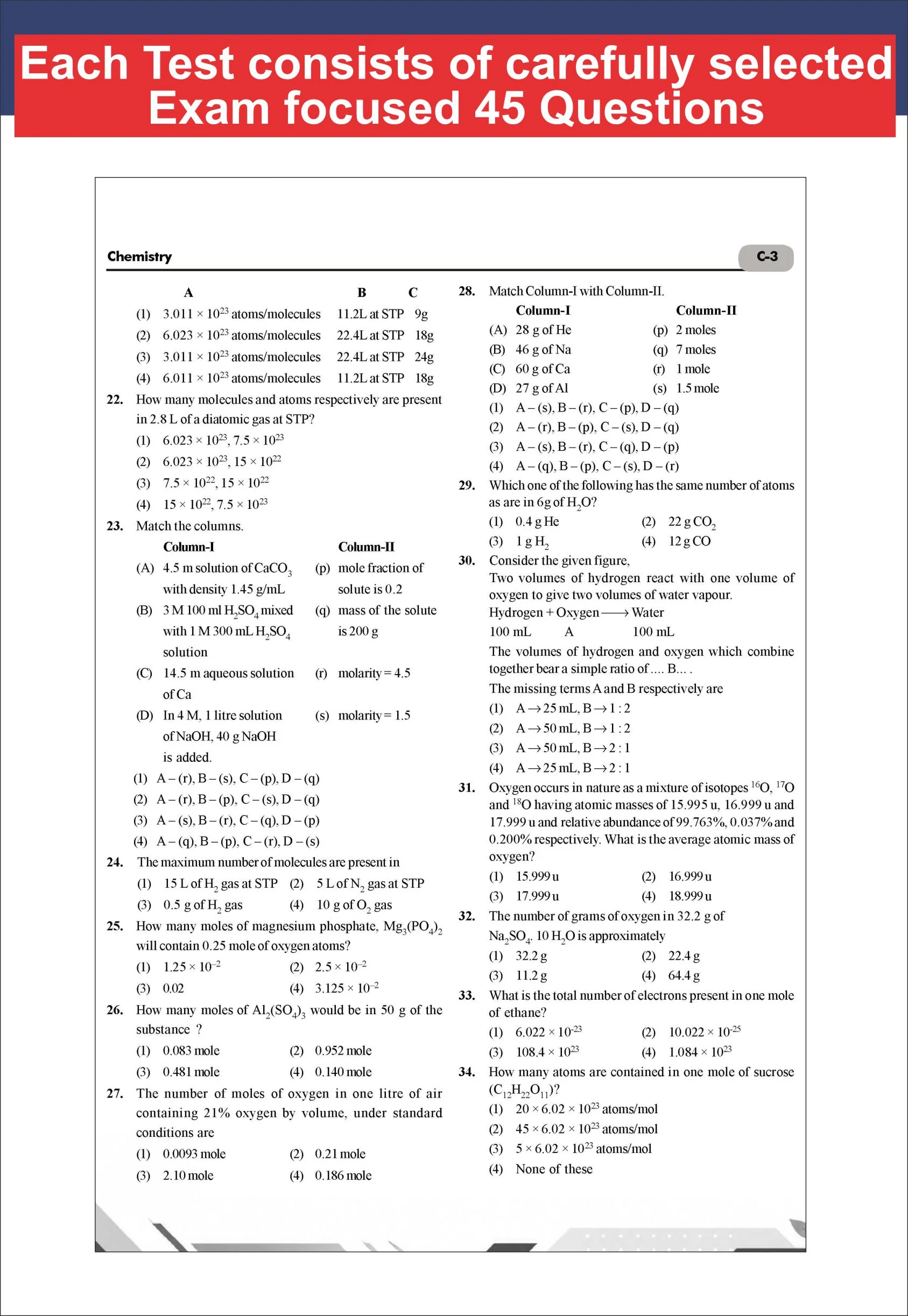 Disha ToppersClub 51 Speed Tests with detailed Solutions for NEET CHEMISTRY | Improve your Speed, Strike Rate & Score 180/ 180 | For NEET 2027 - Image 9