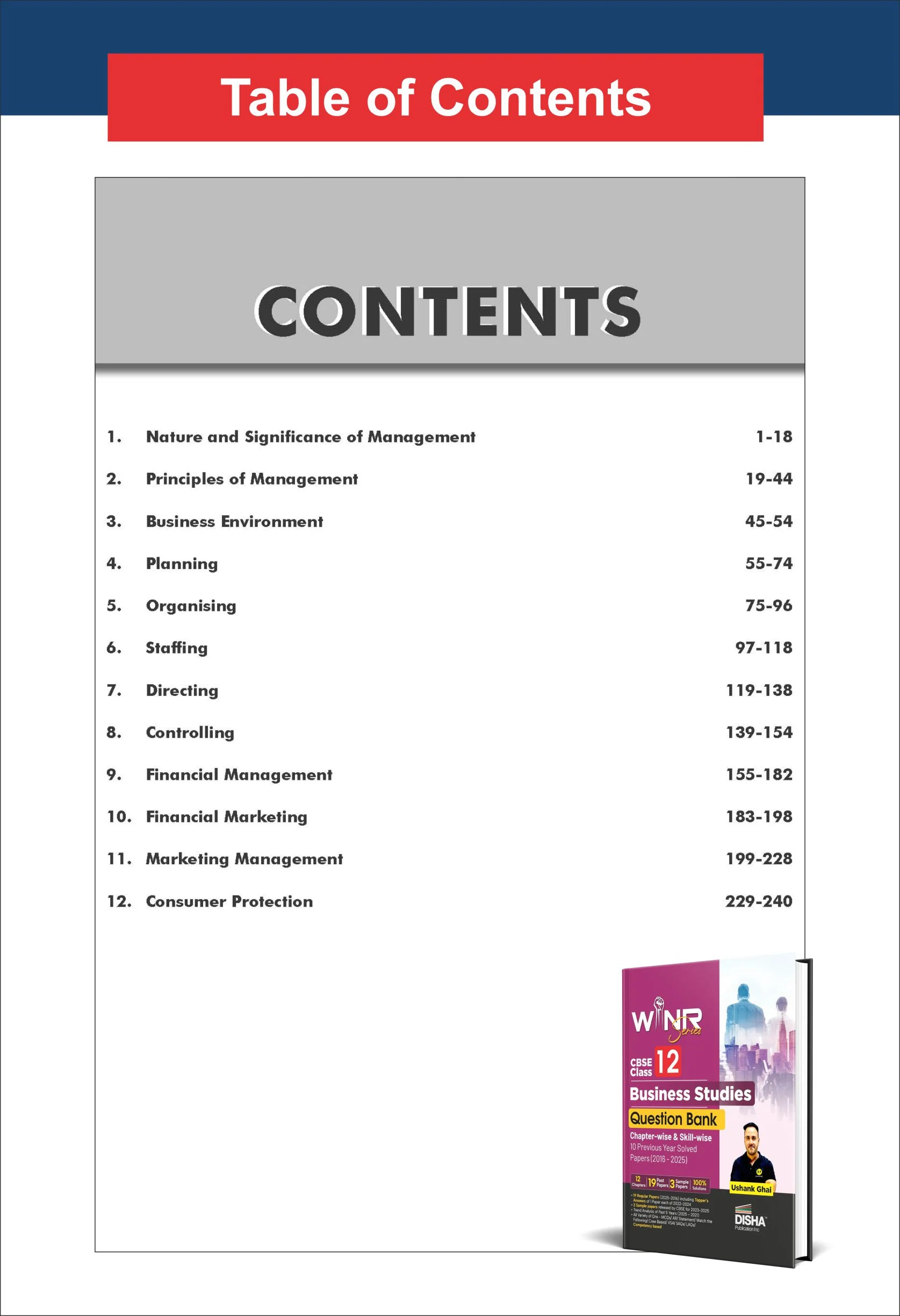 Disha WINR Series Combo (3 Books) CBSE Class 12 Accountancy, Business Studies & Economics Question Bank Chapter-wise & Skill-wise 10 Previous Year Solved Papers (2016 - 2025) | PYQs for 2026 Exam - Image 5