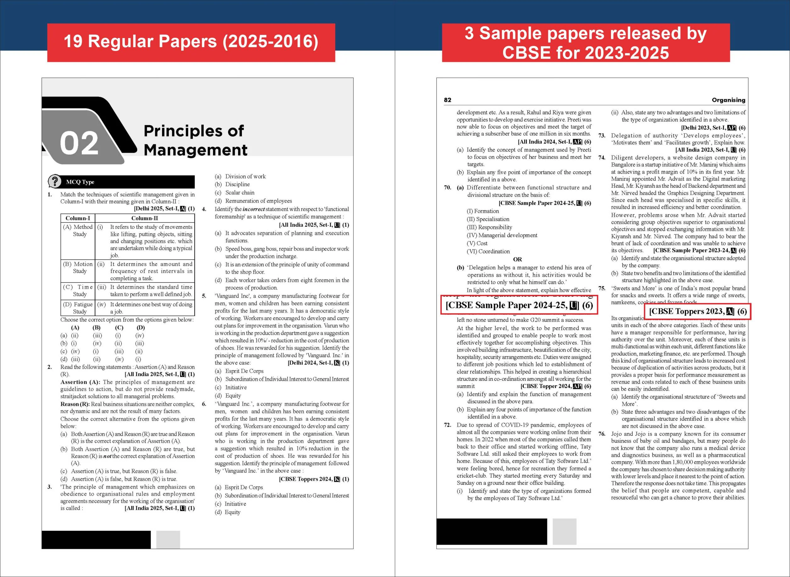 Disha WINR Series Combo (3 Books) CBSE Class 12 Accountancy, Business Studies & Economics Question Bank Chapter-wise & Skill-wise 10 Previous Year Solved Papers (2016 - 2025) | PYQs for 2026 Exam - Image 9