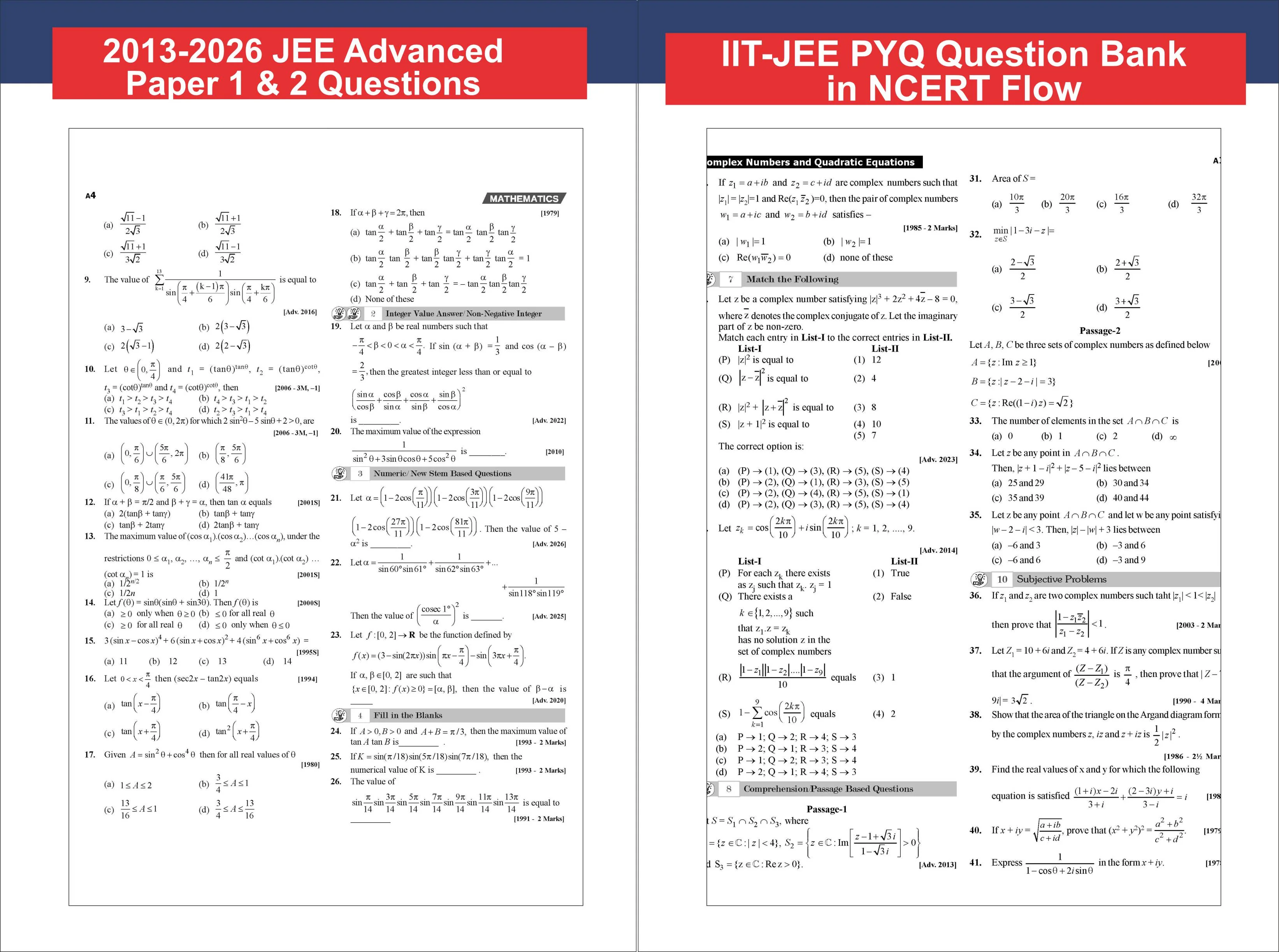 Disha Xclusive Chapter-wise & Topic-wise 49 Year PHYSICS, CHEMISTRY & MATHEMATICS JEE Advanced PYQs (1978 - 2026) 5th Edn | Previous Year Question Bank | JEE Advanced PYQ Book for JEE 2027 - Image 5