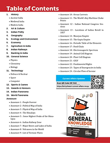 Pocket General Knowledge for Competitive Exams | Powered with Pictures, Charts, Tables, Maps - Image 3